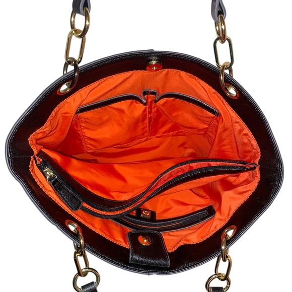 Anne Klein Cheetah Print Shoulder Bag-Purse-Tote Double Straps Gold Accents - Picture 6 of 12